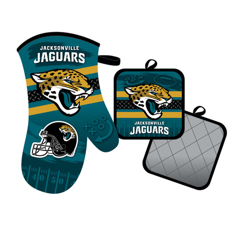 Jacksonville Jaguars Oven Mitt and Pot Holder Set-0