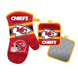 Kansas City Chiefs Oven Mitt and Pot Holder Set-0