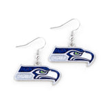 Seattle Seahawks Earrings Glitter Dazzle-0