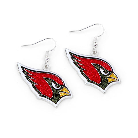 Arizona Cardinals Earrings Glitter Dazzle-0