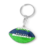 Seattle Seahawks Keychain Football Glitter-0