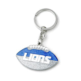 Detroit Lions Keychain Football Glitter-0