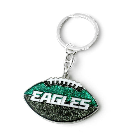 Philadelphia Eagles Keychain Football Glitter-0