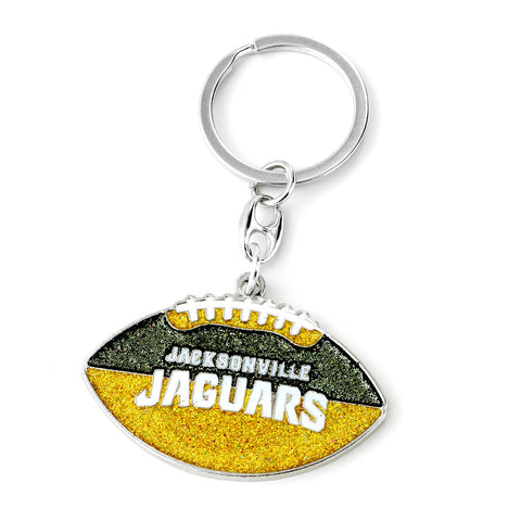 Jacksonville Jaguars Keychain Football Glitter-0