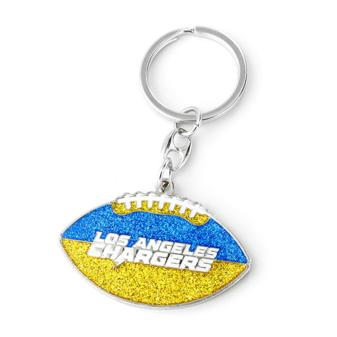 Los Angeles Chargers Keychain Football Glitter-0