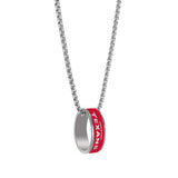 Houston Texans Necklace Fashion Ring Pendant Silver-0