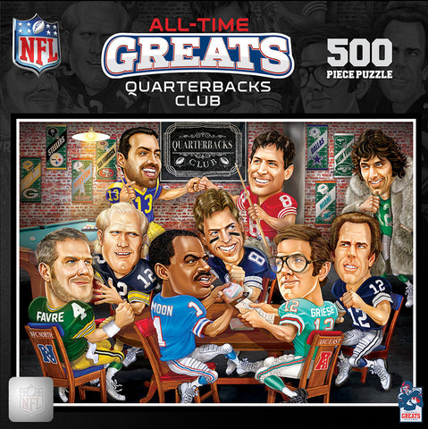 NFL Quarterbacks Club Puzzle 500 Piece All-Time Greats-0