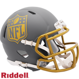 NFL Shield Helmet Riddell Replica Mini Speed Style Slate Alternate-0