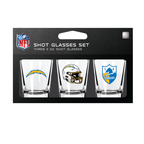 Los Angeles Chargers Shot Glass Set 3 Pack-0