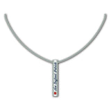 New England Patriots Necklace Silver Bar-0