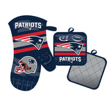 New England Patriots Oven Mitt and Pot Holder Set-0