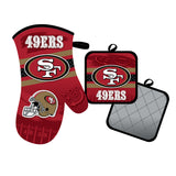 San Francisco 49ers Oven Mitt and Pot Holder Set-0
