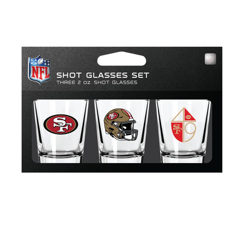San Francisco 49ers Shot Glass Set 3 Pack-0