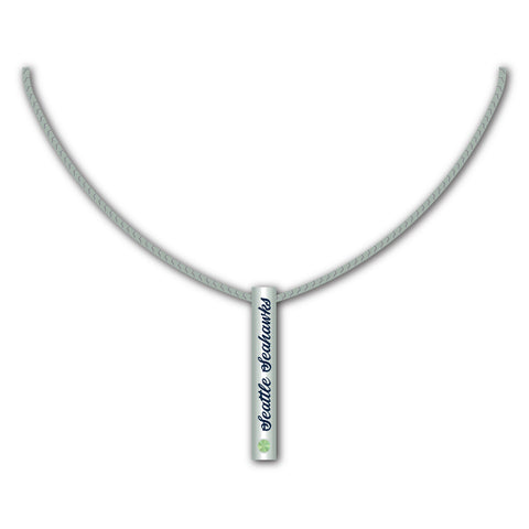 Seattle Seahawks Necklace Silver Bar-0