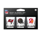 Tampa Bay Buccaneers Shot Glass Set 3 Pack-0