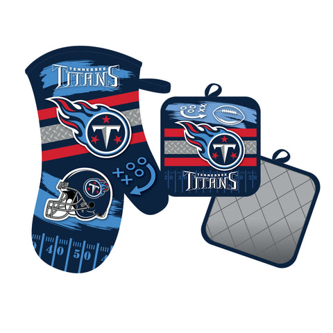 Tennessee Titans Oven Mitt and Pot Holder Set-0