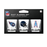 Tennessee Titans Shot Glass Set 3 Pack-0