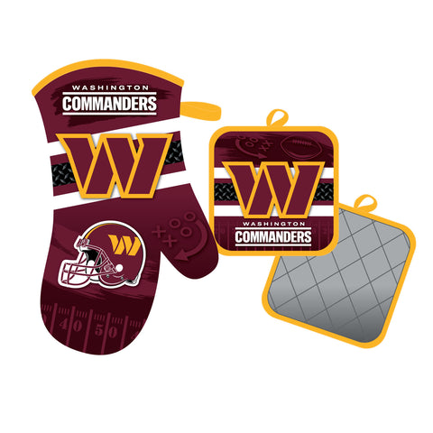 Washington Commanders Oven Mitt and Pot Holder Set-0