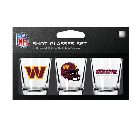 Washington Commanders Shot Glass Set 3 Pack-0