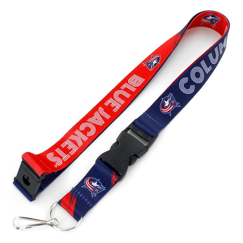 Columbus Blue Jackets Lanyard Crossfade Design - Special Order-0