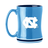 North Carolina Tar Heels Coffee Mug 14oz Sculpted Relief Team Color-0