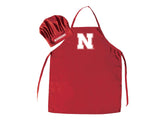 Nebraska Cornhuskers Apron and Chef Hat Set - Team Fan Cave