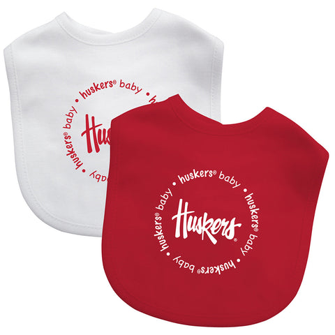 Nebraska Cornhuskers Baby Bib 2 Pack-0