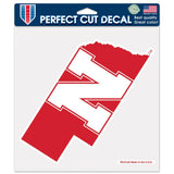 Nebraska Cornhuskers Decal 8x8 Die Cut Color - Team Fan Cave