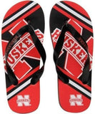 Nebraska Cornhuskers Flip Flop - Unisex Big Logo - (1 Pair) - L-0