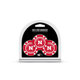 Nebraska Cornhuskers Golf Chip with Marker 3 Pack - Team Fan Cave