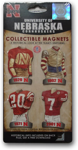 Nebraska Cornhuskers Magnet 4 Pack Collectible - Team Fan Cave