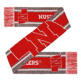 Nebraska Cornhuskers Scarf Big Logo Wordmark Gray - Team Fan Cave