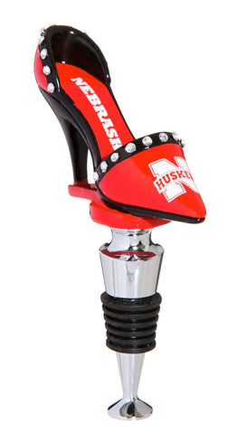 Nebraska Cornhuskers Shoe Bottle Stopper - Team Fan Cave