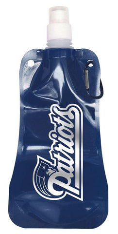 New England Patriots 16 ounce Foldable Water Bottle - Team Fan Cave