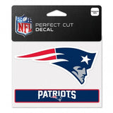 New England Patriots Decal 4.5x5.75 Perfect Cut Color