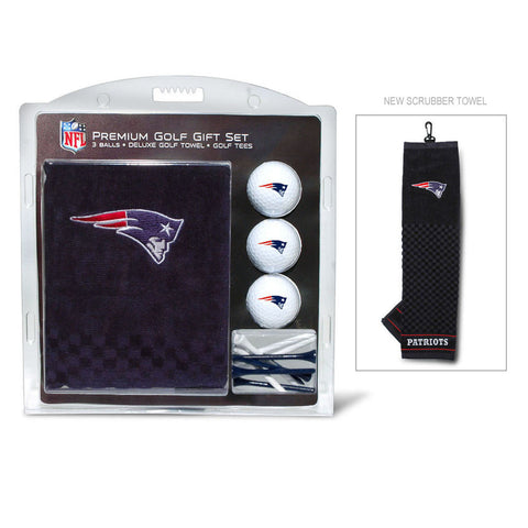 New England Patriots Golf Gift Set with Embroidered Towel-0