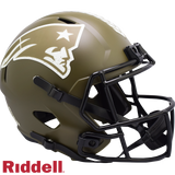 New England Patriots Helmet Riddell Replica Full Size Speed Style Salute To Service-0