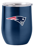 New England Patriots Travel Tumbler 16oz Stainless Steel Curved-0