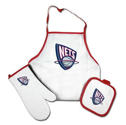 New Jersey Nets Grilling Apron Set - Team Fan Cave