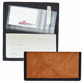 New Jersey Nets Leather/Nylon Embossed Checkbook Cover - Team Fan Cave