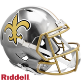 New Orleans Saints Helmet Riddell Replica Full Size Speed Style FLASH Alternate-0