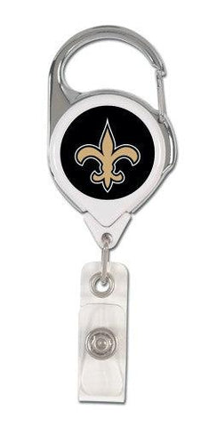 New Orleans Saints Retractable Premium Badge Holder - Team Fan Cave