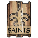 New Orleans Saints Sign 11x17 Wood Fence Style-0