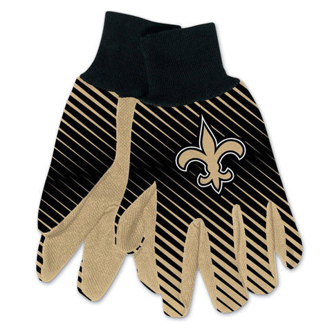 New Orleans Saints Two Tone Adult Size Gloves-0