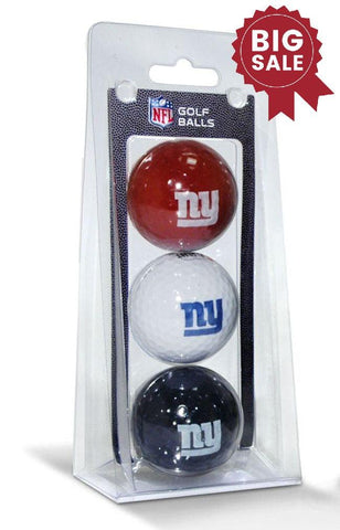 New York Giants 3 Pack of Golf Balls - Team Fan Cave