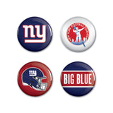 New York Giants Buttons 4 Pack-0