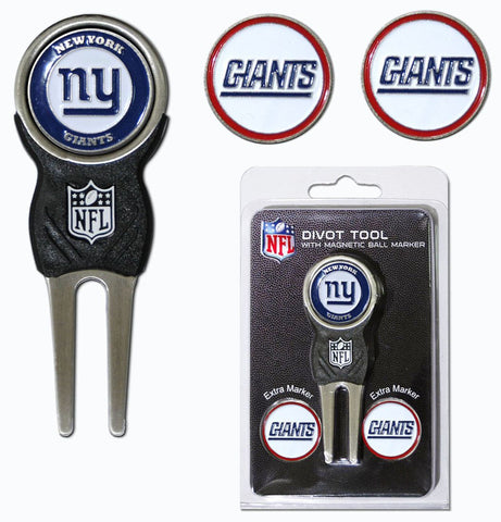 New York Giants Golf Divot Tool with 3 Markers-0