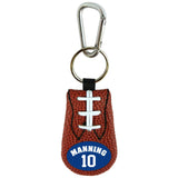 New York Giants Keychain Classic Football Eli Manning Design - Team Fan Cave