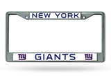 New York Giants License Plate Frame Chrome