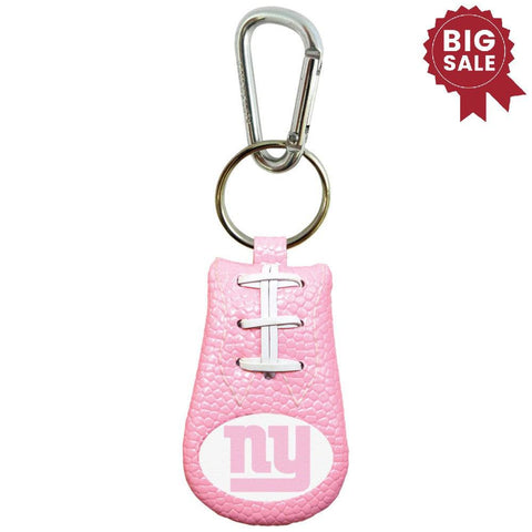 New York Giants Pink NFL Football Keychain - Team Fan Cave